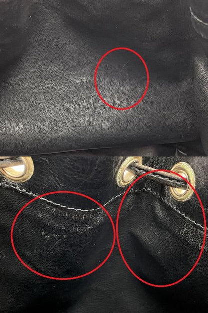 BALLY バリー レザー 巾着 ショルダーバッグ 中古  ブラック 黒 ブランド 鞄 レディース おしゃれ