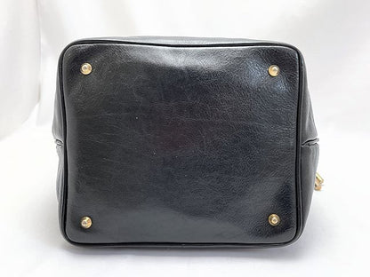 BALLY バリー レザー 巾着 ショルダーバッグ 中古  ブラック 黒 ブランド 鞄 レディース おしゃれ