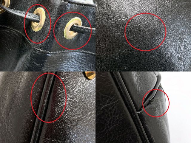 BALLY バリー レザー 巾着 ショルダーバッグ 中古  ブラック 黒 ブランド 鞄 レディース おしゃれ