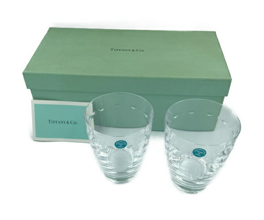 未使用品 TIFFANY&Co. グラマシーDOF グラス ペア 中古 ティファニー コップ 洋食器 ブランド かわいい タンブラー