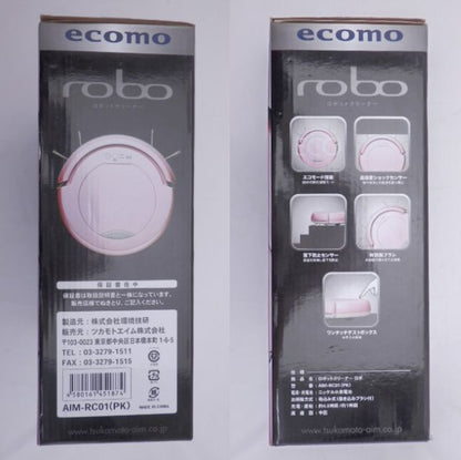 未使用品 ツカモトエイム ecomo AIM-RC01(PK) 中古  ロボットクリーナー ロボット掃除機 環境技研 ピンク 吸い込み式