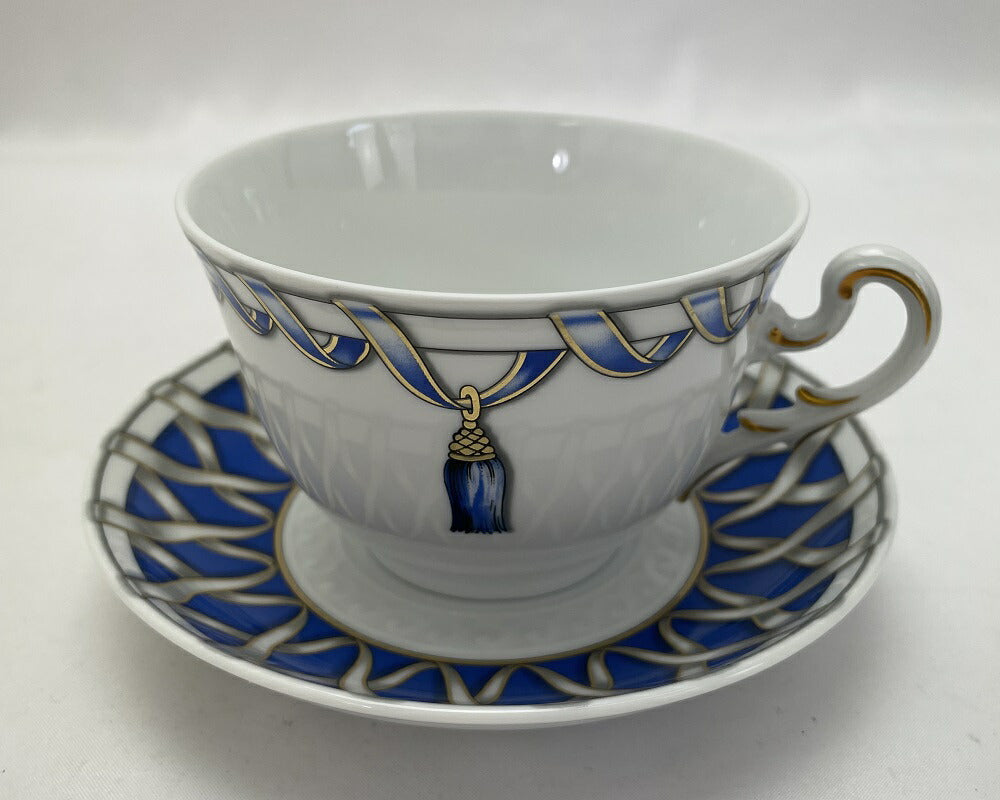 未使用品 Richard Ginori フィオッコグレース カップ＆ソーサー ペア 中古  リチャードジノリ 洋食器 ブランド 紅茶 ティー 2客