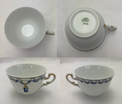 未使用品 Richard Ginori フィオッコグレース カップ＆ソーサー ペア 中古  リチャードジノリ 洋食器 ブランド 紅茶 ティー 2客