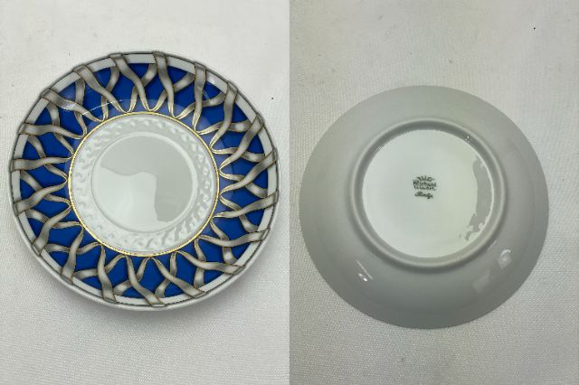 未使用品 Richard Ginori フィオッコグレース カップ＆ソーサー ペア 中古  リチャードジノリ 洋食器 ブランド 紅茶 ティー 2客