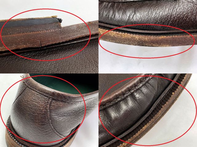 GUCCI グッチ ビット ローファー 約25cm 中古  ブラウン 茶 レザー 本革 ブランド 靴 シューズ