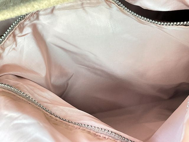 miu miu ミュウミュウ スウェード セミショルダーバッグ 中古  ワンショルダー ベージュ 鞄 レディース ブランド