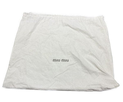 miu miu ミュウミュウ スウェード セミショルダーバッグ 中古  ワンショルダー ベージュ 鞄 レディース ブランド