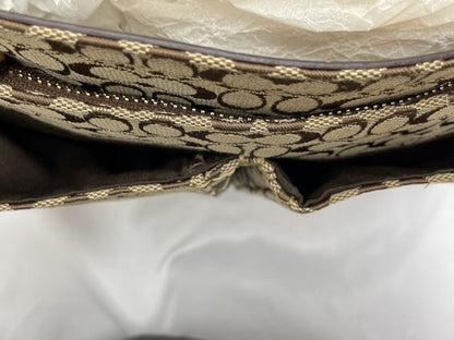 COACH コーチ ミニシグネチャー ボヤージュ ショルダーバッグ 中古  F70182 ベージュ キャンバス 鞄 ブランド おしゃれ