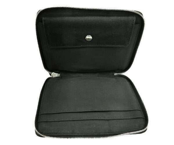 　HERMES/エルメス フールトゥ パースPM 中古 カーキ ブラック ラウンドファスナー 二つ折り財布 ウォレット