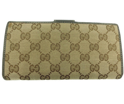 　GUCCI/グッチ オリジナルGG 二つ折り長財布 中古 212096 478442 ロゴ GGマーク ベージュ ブラウン ウォレット