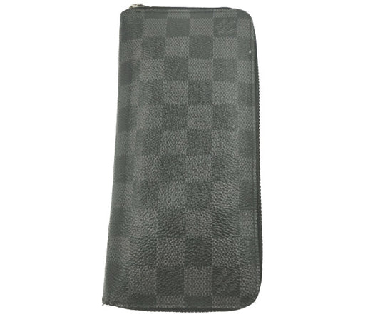 　LOUIS VUITTON/ルイヴィトン ダミエグラフィット ジッピー ウォレット ヴェルティカル 中古 N63095 ラウンドファスナー 長財布 ブラック 黒
