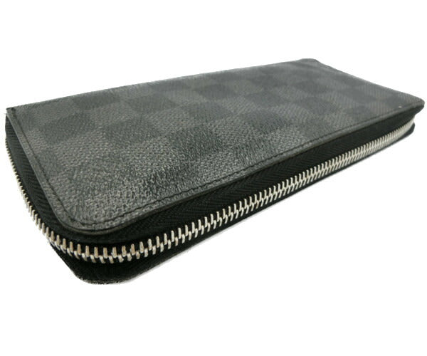 　LOUIS VUITTON/ルイヴィトン ダミエグラフィット ジッピー ウォレット ヴェルティカル 中古 N63095 ラウンドファスナー 長財布 ブラック 黒