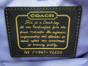 COACH/コーチ ラージシグネチャー クロスボディ ショルダーバッグ 中古 42100 ブラウン ピンク ロゴ ラメ 斜め掛け コンパクト