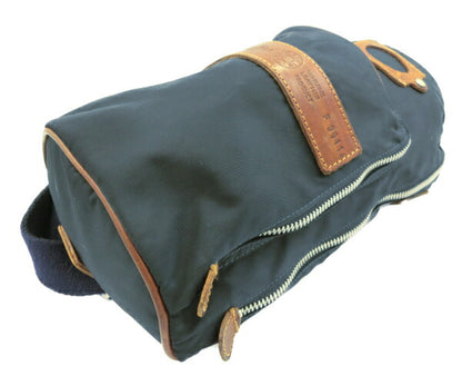Felisi/フェリージ ボディバッグ 中古 ネイビー ブラウン ナイロン レザー 鞄
