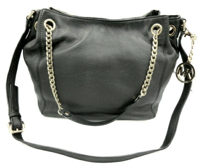 　MICHAEL KORS マイケルコース 2way セミショルダーバッグ 中古 レザー ハンドバッグ ブラック レディース 黒 鞄