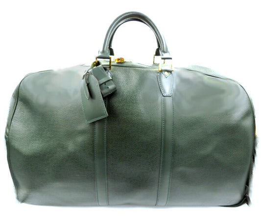 　LOUIS VUITTON ルイヴィトン タイガ ケンダルGM 中古 M30114 ボストンバッグ グリーン 緑 大容量 鞄