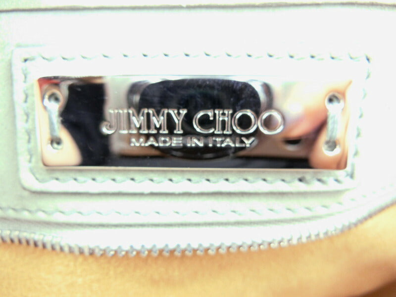 Jimmy Choo ジミーチュウ フィリッパ レザー ショルダー トートバッグ 中古  00TM9Y パステル グリーン スター 星 スタッズ 鞄