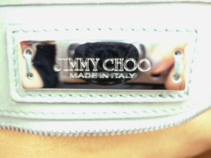 Jimmy Choo ジミーチュウ フィリッパ レザー ショルダー トートバッグ 中古  00TM9Y パステル グリーン スター 星 スタッズ 鞄