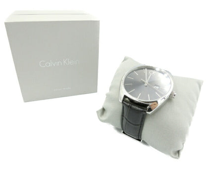 Calvin Klein カルバンクライン 3気圧防水 クォーツ腕時計 中古  アナログ ブラック 黒 メンズ K2F211 クロコ調