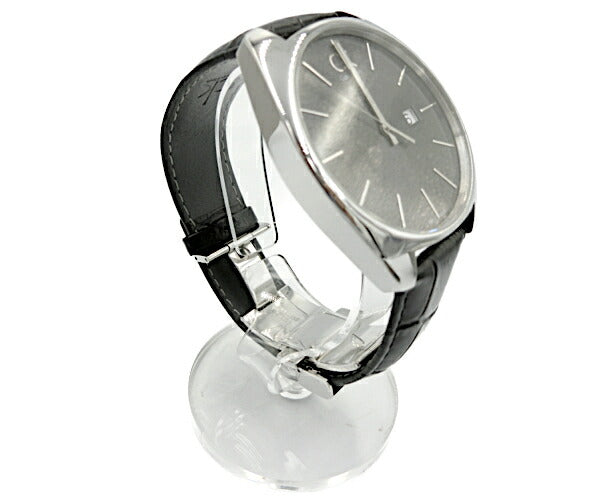 Calvin Klein カルバンクライン 3気圧防水 クォーツ腕時計 中古  アナログ ブラック 黒 メンズ K2F211 クロコ調