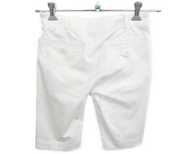 MONCLER モンクレール ハーフパンツ 38 中古  レディース ホワイト 白 Mサイズ コットン ポリウレタン