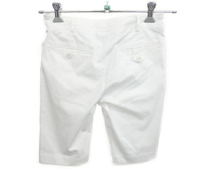 MONCLER モンクレール ハーフパンツ 38 中古  レディース ホワイト 白 Mサイズ コットン ポリウレタン