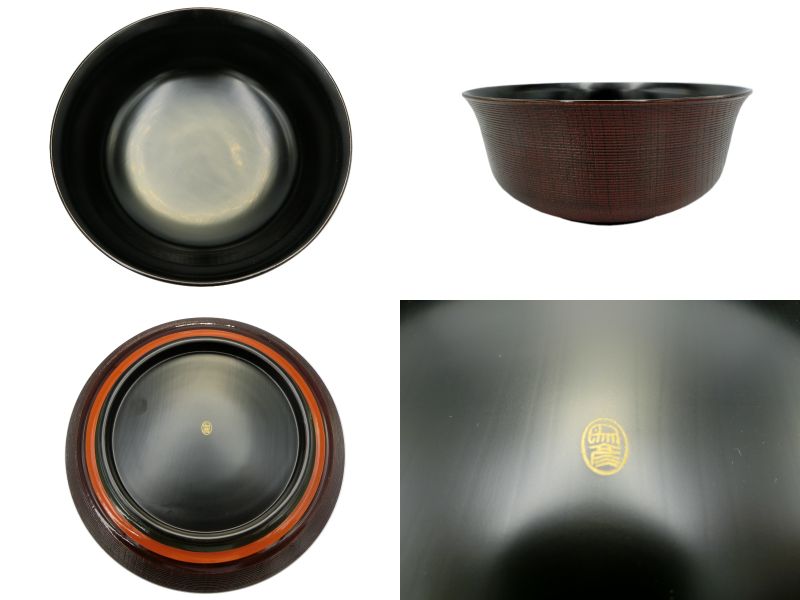 象彦 天然木 喰篭 菓子器 中古  茶器 茶道具 和食器 箱(ｹｰｽ)付