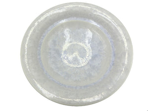 陶あん 花結晶(白) 八寸鉢 中古 盛鉢 和食器 陶磁器 皿 箱(ｹｰｽ)付
