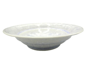 陶あん 花結晶(白) 八寸鉢 中古 盛鉢 和食器 陶磁器 皿 箱(ｹｰｽ)付