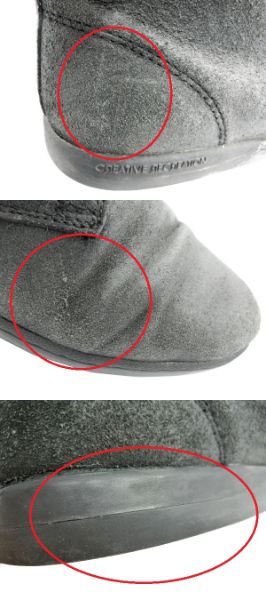 CREATIVE RECREATION クリエイティブレクリエーション スウェード チャッカブーツ 27cm 中古  レザー メンズ ブラック 黒 プレーントゥ 靴 カジュアル