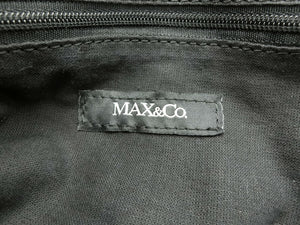 MAX&Co マックス&コー レザー トートバッグ 中古  ブラック 黒 大きめ レディース 牛革 本革 鞄 おしゃれ