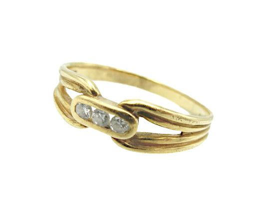 K18 ダイヤ 0.08ct リング 12号 中古  アクセサリー 指輪 ゴールド ダイヤモンド 18金 レディース