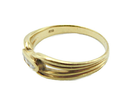 K18 ダイヤ 0.08ct リング 12号 中古  アクセサリー 指輪 ゴールド ダイヤモンド 18金 レディース