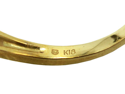 K18 ダイヤ ノートルダム リング 9号 中古  金 ゴールド ダイヤモンド アクセサリー ジュエリー