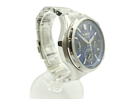 WIRED ワイアード クロノグラフ 腕時計 中古  VK63-K013 クォーツ アナログ メンズ SEIKO ステンレス シルバー