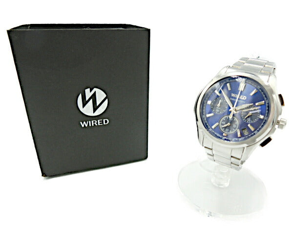 WIRED ワイアード クロノグラフ 腕時計 中古  VK63-K013 クォーツ アナログ メンズ SEIKO ステンレス シルバー