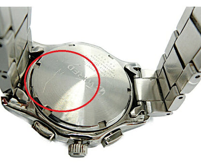 WIRED ワイアード クロノグラフ 腕時計 中古  VK63-K013 クォーツ アナログ メンズ SEIKO ステンレス シルバー