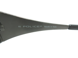 POLICE ポリス S8296G スクエア サングラス 中古  アイウェアー ミラーレンズ ブラック 黒 メンズ EXILE ATSUSHI