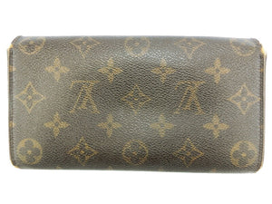 LOUIS VUITTON ルイヴィトン モノグラム ポシェット ポルトモネクレディ 中古  TH0015 二つ折り長財布 ブランド ウォレット ブラウン 茶