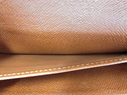 LOUIS VUITTON ルイヴィトン モノグラム ポシェット ポルトモネクレディ 中古  TH0015 二つ折り長財布 ブランド ウォレット ブラウン 茶