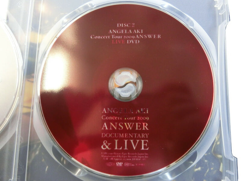 EPIC アンジェラアキ ドキュメンタリー＆ライブ 2009 ANSWER DVD 中古 ANGELA AKI 邦楽 コンサート ライヴ