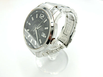 HUNTING WORLD ハンティングワールド HW-912 クォーツ 腕時計 中古  ステンレススチール ブラック 黒 ロゴ メンズ ブランド おしゃれ