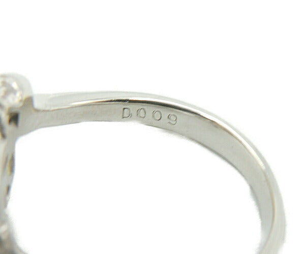 pt900 8.3mm パール ダイヤ 0.09ct リング 8号 中古  アクセサリー ジュエリー プラチナ ダイヤモンド 真珠