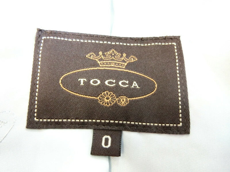 TOCCA ライトコート 0(S) ネイビー ポリエステル100% 中古   トッカ オンワード樫山 レディース ファッション アパレル