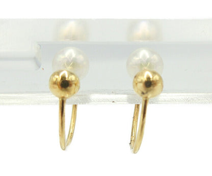 K18 5.3mm-5.5mm パール イヤリング 中古  アクセサリー ジュエリー ゴールド 真珠 18金 レディース