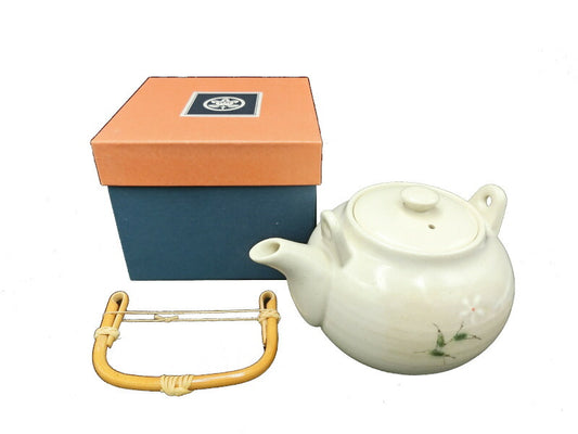 未使用 たち吉 土瓶 小花 中古 橘吉 お茶 和食器 急須