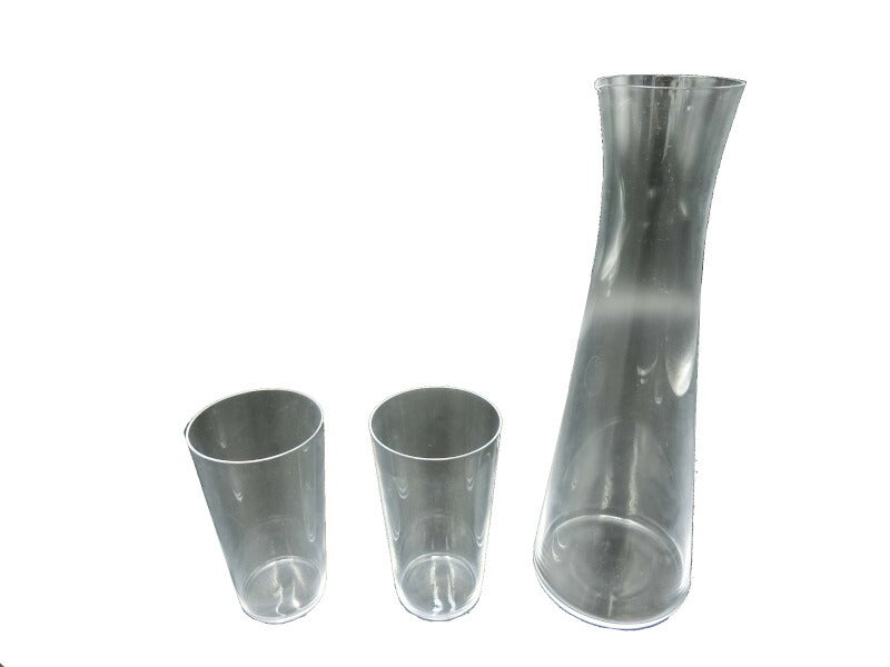 未使用 松徳硝子 うすはり 酒器揃 中古 ガラス食器 お酒 グラス コップ タンブラー 徳利 とっくり 酒注