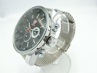 SHARK シャーク SPORT WATCH RS011L クロノグラフ 腕時計 中古 クォーツ メンズ ブラック シルバー アナログ
