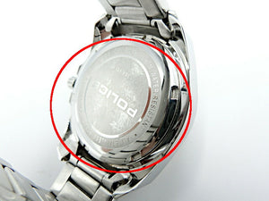 POLICE ポリス 13669M クォーツ 腕時計 中古  ゴールド シルバー アナログ メンズ ステンレススチール