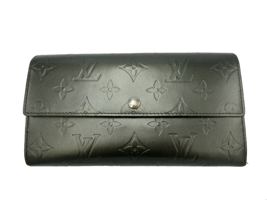 LouisVuitton モノグラムグラセ ポシェットポルトモネクレディ 中古  ルイヴィトン 長財布 ボタン ホック ファッション 小物